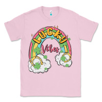 Bubblegum Pink lucky vibes Classic Tee - MaliasSmallBusiness