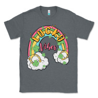 Charcoal Heather lucky vibes Classic Tee - MaliasSmallBusiness