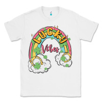 White lucky vibes Classic Tee - MaliasSmallBusiness