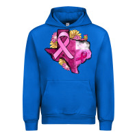 Cobalt Texas Cancer Awareness map Urban Hoodie - FaDigitalArtStudio