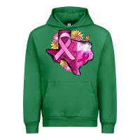 Emerald Texas Cancer Awareness map Urban Hoodie - FaDigitalArtStudio