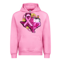 Fuchsia Pink Texas Cancer Awareness map Urban Hoodie - FaDigitalArtStudio