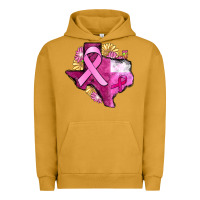 Pigment Peanut Butter Texas Cancer Awareness map Urban Hoodie - FaDigitalArtStudio