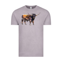 Vintage Zinc Texas Longhorn Bull Vintage Tee - LillyAllenDesigns