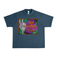 Midnight Navy bad witch vibes Urban Heavy Tee - Jasminsmagicworld