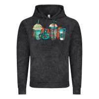 Vintage Black turquoise junkie coffee cups Vintage Hoodie - Jasminsmagicworld