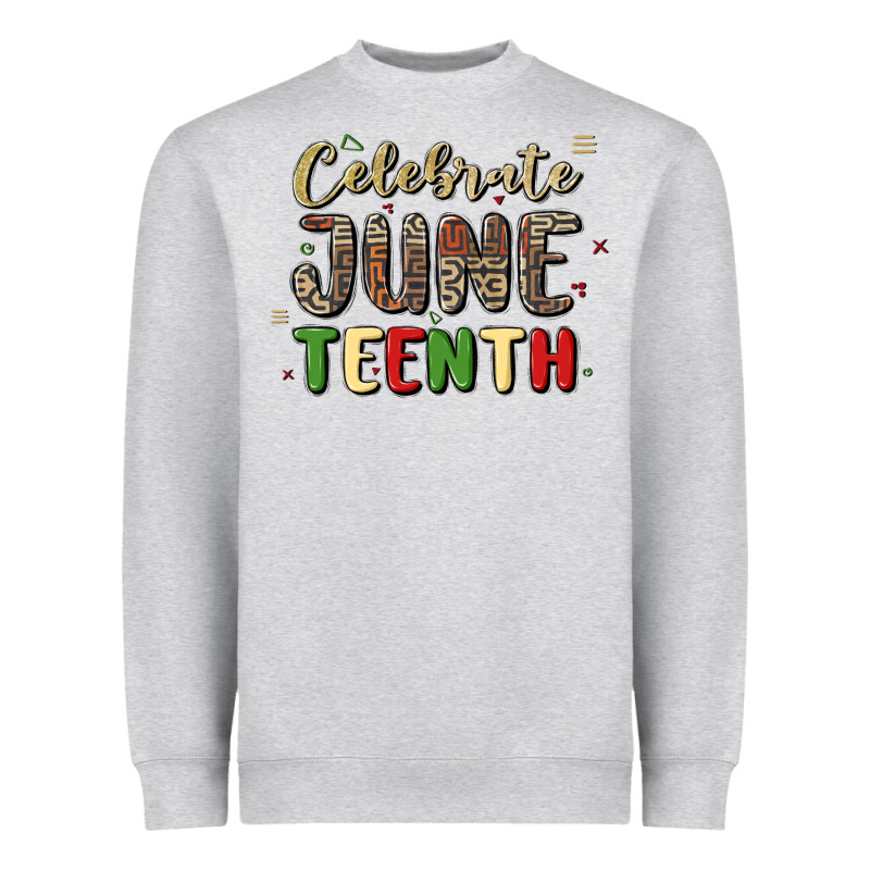 Celebrate Juneteenth Heavyweight Sweatshirt by MaliasSmallBusiness | Teevron