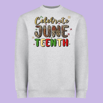 Celebrate Juneteenth Heavyweight Sweatshirt Designed By Maliassmallbusiness