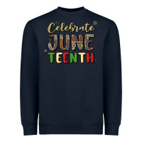 Navy celebrate juneteenth Heavyweight Sweatshirt - MaliasSmallBusiness