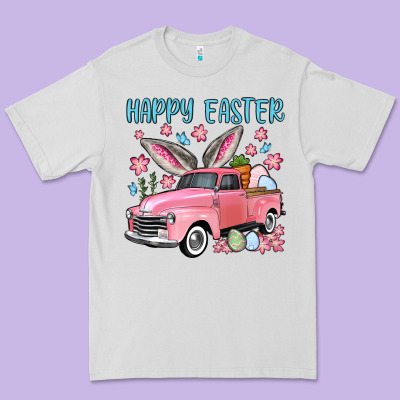 Happy Easter Truck Premium Tee Designed By Oliviacreatesart