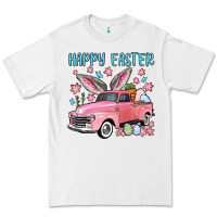 White Happy Easter truck Premium Tee - OliviaCreatesArt