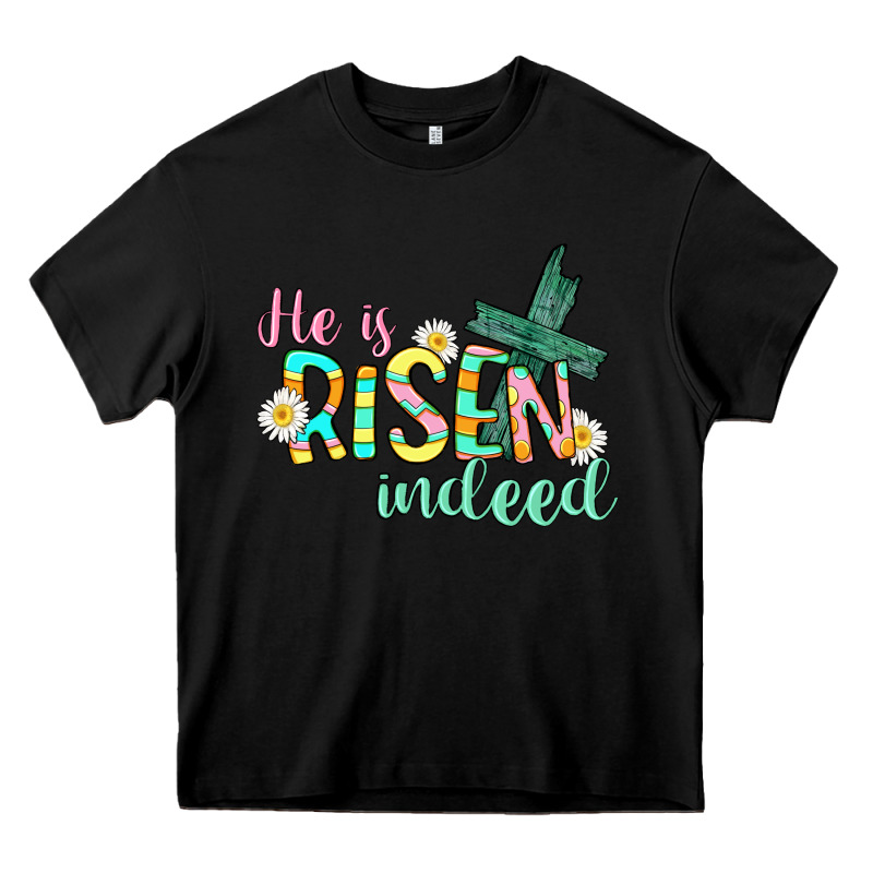 He Is Risen Indeed Easter Heavy Core Tee by CowGirlArtShop | Teevron