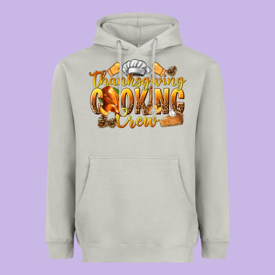 Thanksgiving Cooking Crew Heavyweight Hoodie Designed By Texasbilliewilder