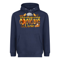 Navy Thanksgiving Cooking Crew Heavyweight Hoodie - texasbilliewilder