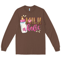 Chestnut milkaholic girls Long Sleeve Tee - NancyCooperArtShop