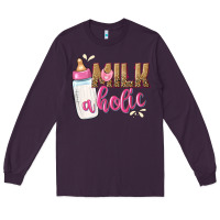 Plum milkaholic girls Long Sleeve Tee - NancyCooperArtShop