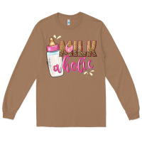 Toasted Coconut milkaholic girls Long Sleeve Tee - NancyCooperArtShop
