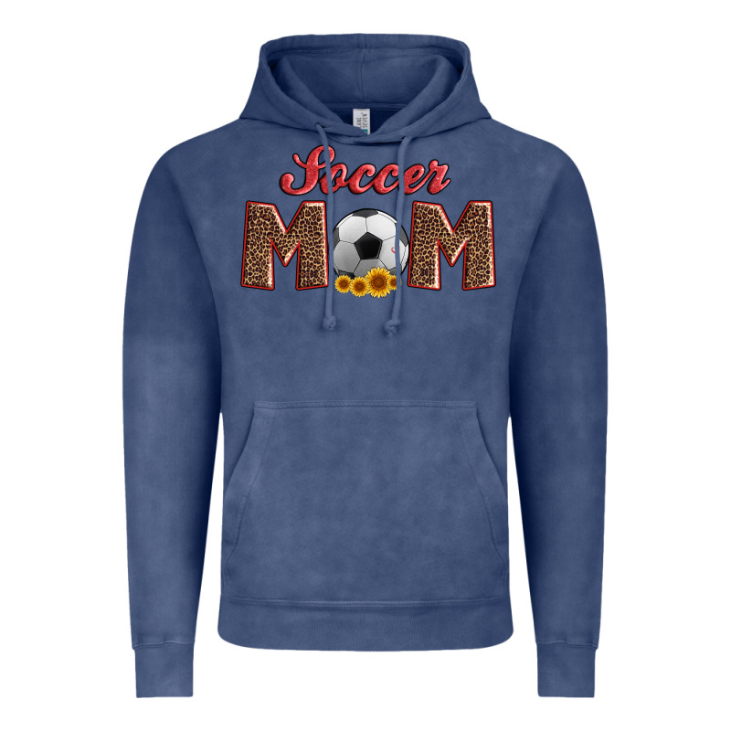 Soccer Mom With Ball And Sunflower Vintage Hoodie by Artiststas | Teevron