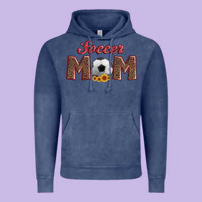 Soccer Mom With Ball And Sunflower Vintage Hoodie Designed By Artiststas
