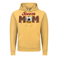 Vintage Mustard soccer mom with ball and sunflower Vintage Hoodie - Artiststas
