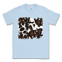 Dusty Blue cowhide Classic Tee - RanaPortraitStore