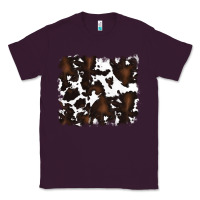 Plum cowhide Classic Tee - RanaPortraitStore