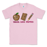 Bubblegum Pink teach love inspire leopard Classic Tee - AdoDesignShop