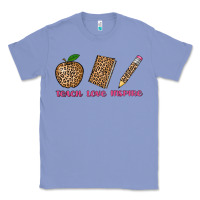 Colony Blue teach love inspire leopard Classic Tee - AdoDesignShop