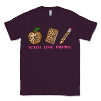 Plum teach love inspire leopard Classic Tee - AdoDesignShop