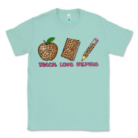 Seafoam teach love inspire leopard Classic Tee - AdoDesignShop