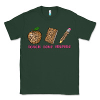 Sports Green teach love inspire leopard Classic Tee - AdoDesignShop