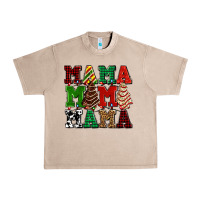 French Oak mama mama mama with christmas lights and christmas tree cakes Urban Heavy Tee - AdoDesignShop