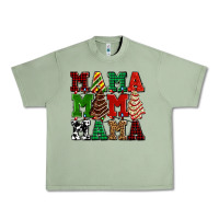 Oil Green mama mama mama with christmas lights and christmas tree cakes Urban Heavy Tee - AdoDesignShop