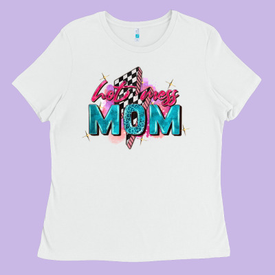 Hot Mess Mom Ladies Tee Designed By Zillion Design Studio