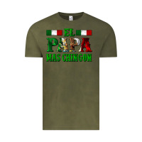 Vintage Olive El Papa Mas Chingon Mexican Vintage Tee - LillyAllenDesigns