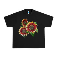 Black Florenza Sunflower Urban Heavy Tee - LillyAllenDesigns