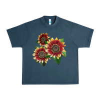 Midnight Navy Florenza Sunflower Urban Heavy Tee - LillyAllenDesigns