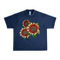 Navy Florenza Sunflower Urban Heavy Tee - LillyAllenDesigns