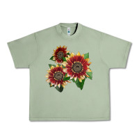 Oil Green Florenza Sunflower Urban Heavy Tee - LillyAllenDesigns