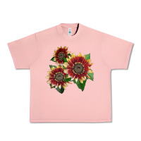 Salmon Florenza Sunflower Urban Heavy Tee - LillyAllenDesigns