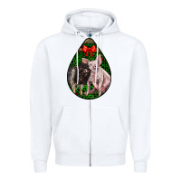 White christmas pig Zipper Hoodie - LillyAllenDesigns