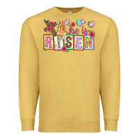 Antique Gold He is risen Premium Sweatshirt - NancyCooperArtShop