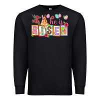 Black He is risen Premium Sweatshirt - NancyCooperArtShop
