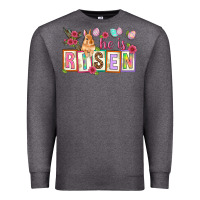 Charcoal Heather He is risen Premium Sweatshirt - NancyCooperArtShop