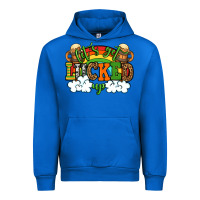 Cobalt Let's get lucked up St. Patrick's Day Urban Hoodie - OliviaCreatesArt