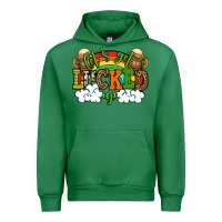 Emerald Let's get lucked up St. Patrick's Day Urban Hoodie - OliviaCreatesArt
