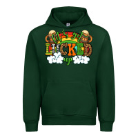 Forest Green Let's get lucked up St. Patrick's Day Urban Hoodie - OliviaCreatesArt