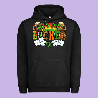 Let's Get Lucked Up St. Patrick's Day Urban Hoodie Designed By Oliviacreatesart