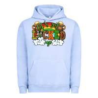 Pigment Grape Ice Let's get lucked up St. Patrick's Day Urban Hoodie - OliviaCreatesArt