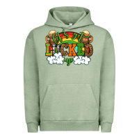 Pigment Oil Green Let's get lucked up St. Patrick's Day Urban Hoodie - OliviaCreatesArt